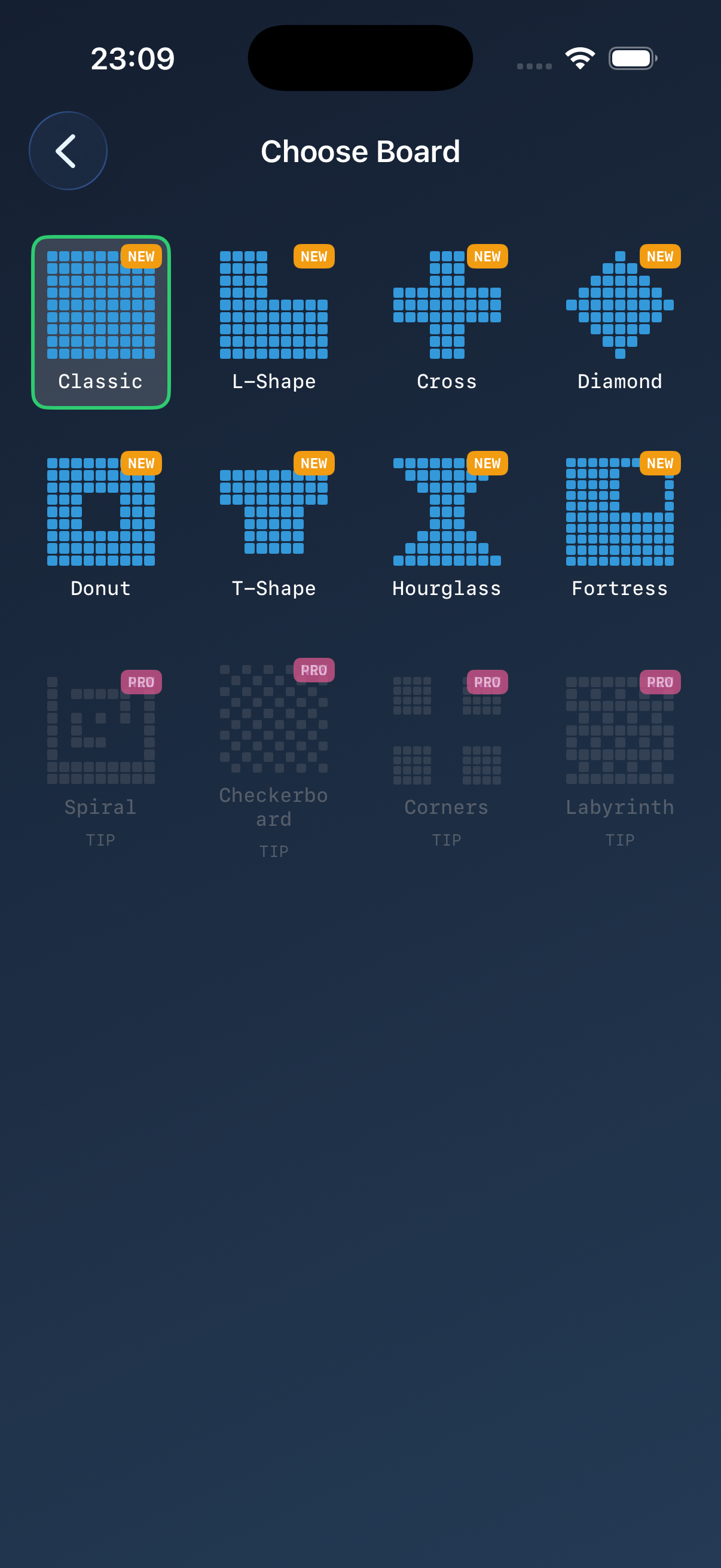 BlockDropable iPhone screenshot showing high score